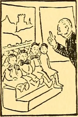 An illustration from Bird Center cartoons, a chronicle of social happenings at Bird Center, Illinois; pictures and text, 1904, leaf 130