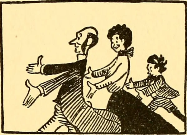 An illustration from Bird Center cartoons, a chronicle of social happenings at Bird Center, Illinois; pictures and text, 1904, leaf 142