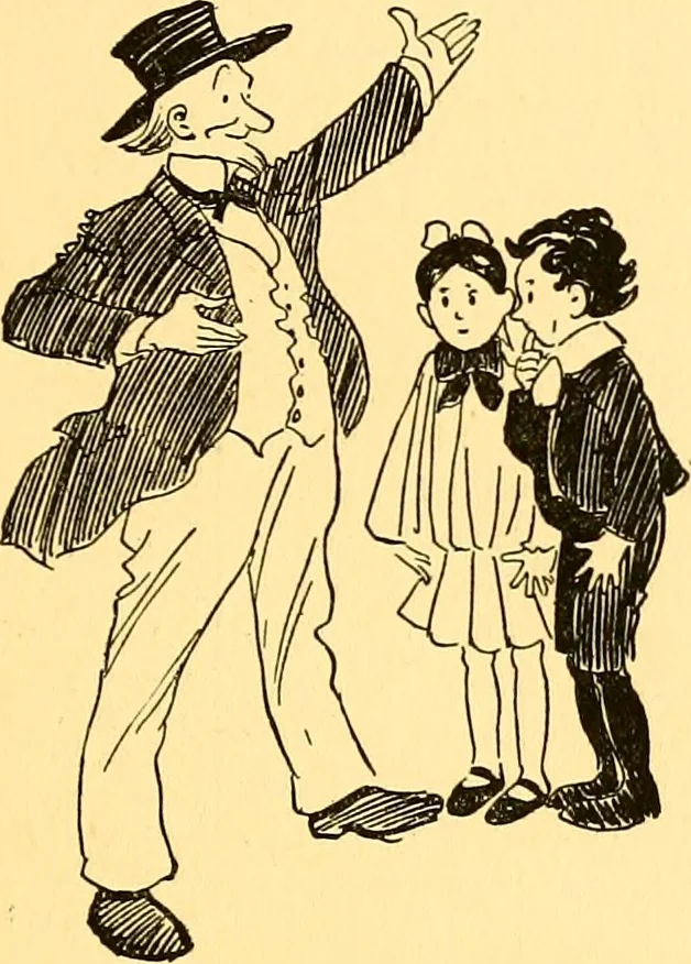 An illustration from Bird Center cartoons, a chronicle of social happenings at Bird Center, Illinois; pictures and text, 1904, leaf 16