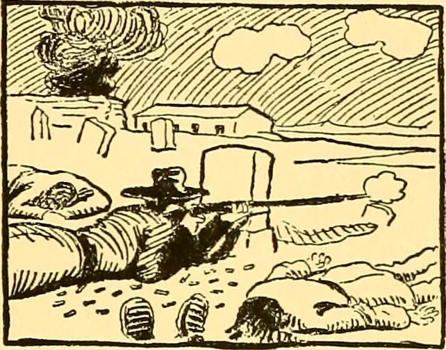 An illustration from Bird Center cartoons, a chronicle of social happenings at Bird Center, Illinois; pictures and text, 1904, leaf 160