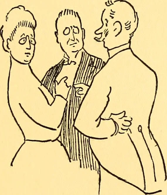 An illustration from Bird Center cartoons, a chronicle of social happenings at Bird Center, Illinois; pictures and text, 1904, leaf 172