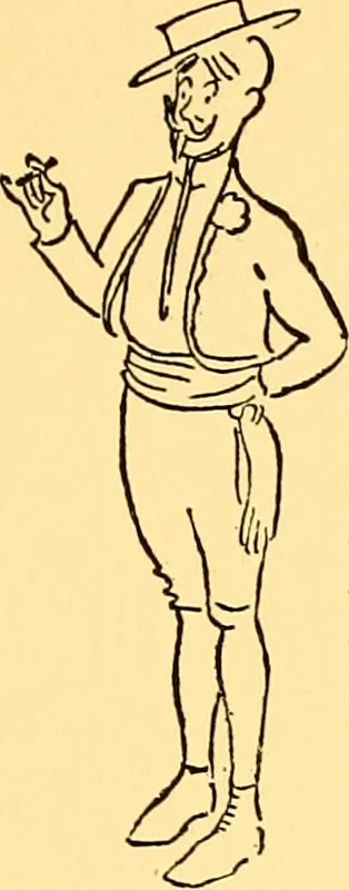 An illustration from Bird Center cartoons, a chronicle of social happenings at Bird Center, Illinois; pictures and text, 1904, leaf 190