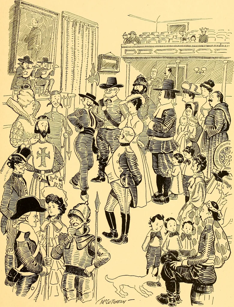 An illustration from Bird Center cartoons, a chronicle of social happenings at Bird Center, Illinois; pictures and text, 1904, leaf 192