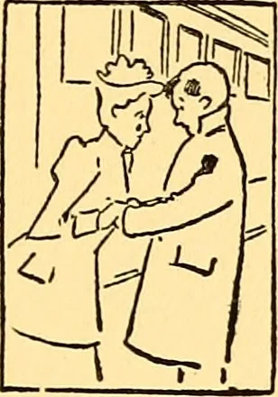 An illustration from Bird Center cartoons, a chronicle of social happenings at Bird Center, Illinois; pictures and text, 1904, leaf 196