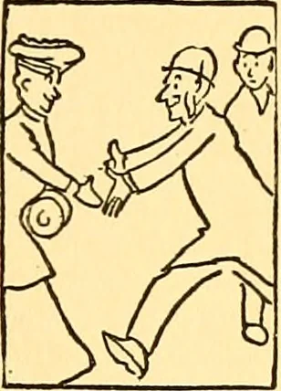 An illustration from Bird Center cartoons, a chronicle of social happenings at Bird Center, Illinois; pictures and text, 1904, leaf 196