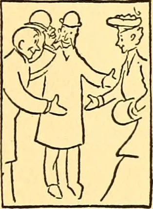 An illustration from Bird Center cartoons, a chronicle of social happenings at Bird Center, Illinois; pictures and text, 1904, leaf 196