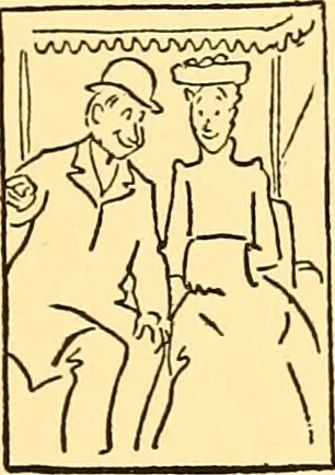 An illustration from Bird Center cartoons, a chronicle of social happenings at Bird Center, Illinois; pictures and text, 1904, leaf 196