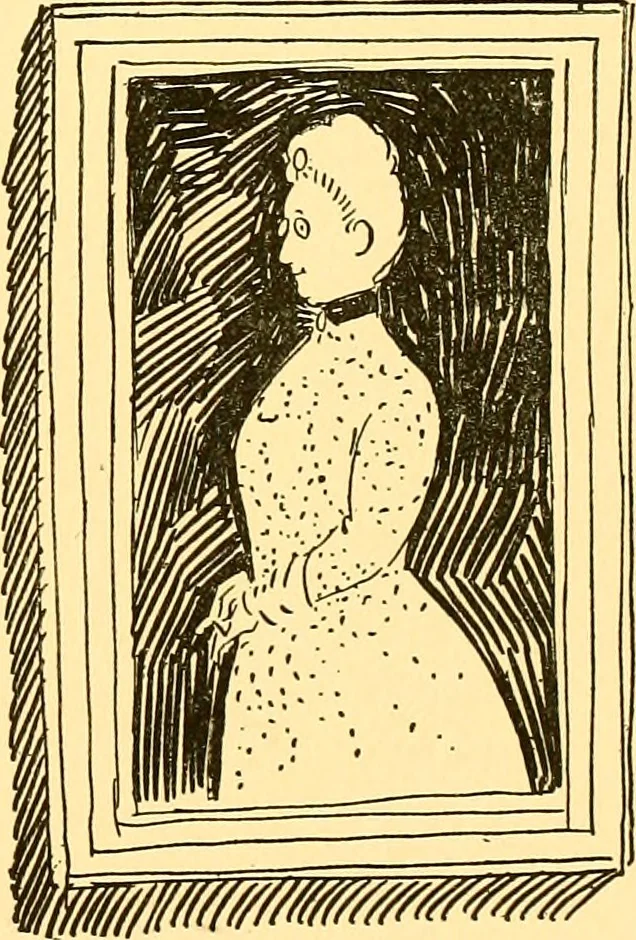 An illustration from Bird Center cartoons, a chronicle of social happenings at Bird Center, Illinois; pictures and text, 1904, leaf 200