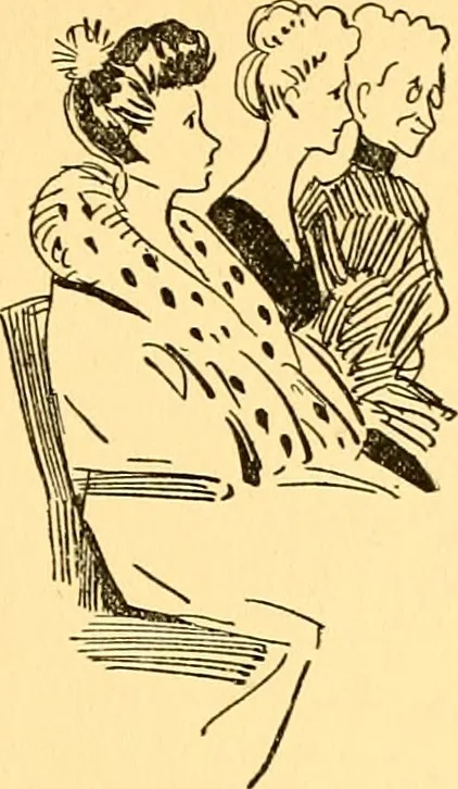 An illustration from Bird Center cartoons, a chronicle of social happenings at Bird Center, Illinois; pictures and text, 1904, leaf 202