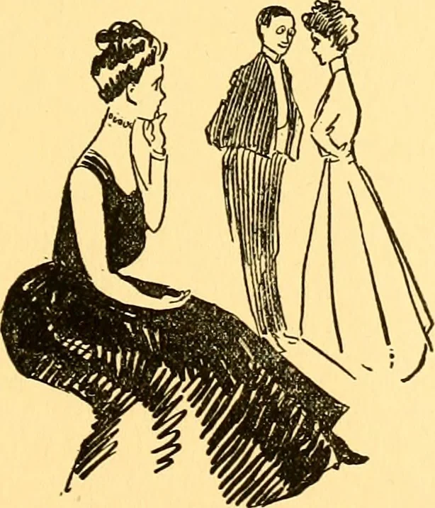An illustration from Bird Center cartoons, a chronicle of social happenings at Bird Center, Illinois; pictures and text, 1904, leaf 202