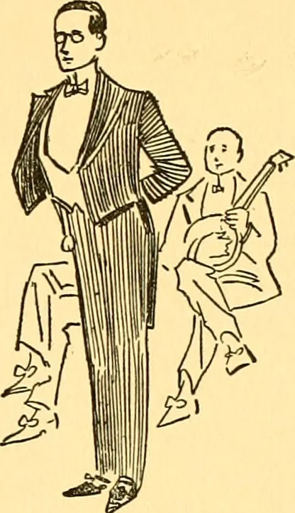 An illustration from Bird Center cartoons, a chronicle of social happenings at Bird Center, Illinois; pictures and text, 1904, leaf 202