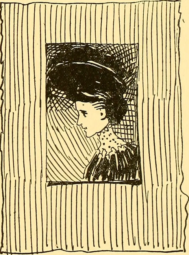 An illustration from Bird Center cartoons, a chronicle of social happenings at Bird Center, Illinois; pictures and text, 1904, leaf 206