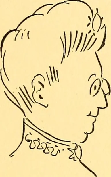 An illustration from Bird Center cartoons, a chronicle of social happenings at Bird Center, Illinois; pictures and text, 1904, leaf 208