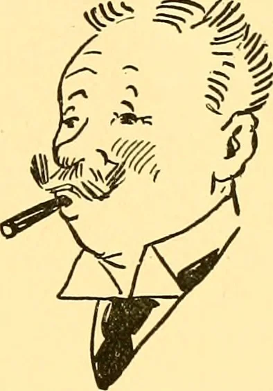 An illustration from Bird Center cartoons, a chronicle of social happenings at Bird Center, Illinois; pictures and text, 1904, leaf 208