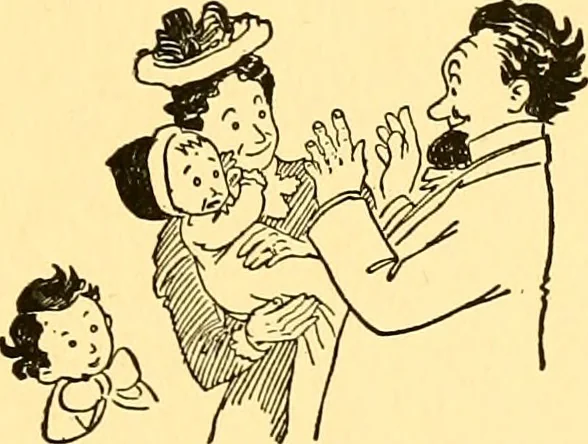 An illustration from Bird Center cartoons, a chronicle of social happenings at Bird Center, Illinois; pictures and text, 1904, leaf 22