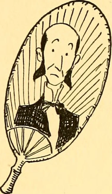 An illustration from Bird Center cartoons, a chronicle of social happenings at Bird Center, Illinois; pictures and text, 1904, leaf 34