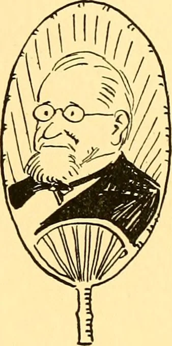 An illustration from Bird Center cartoons, a chronicle of social happenings at Bird Center, Illinois; pictures and text, 1904, leaf 34
