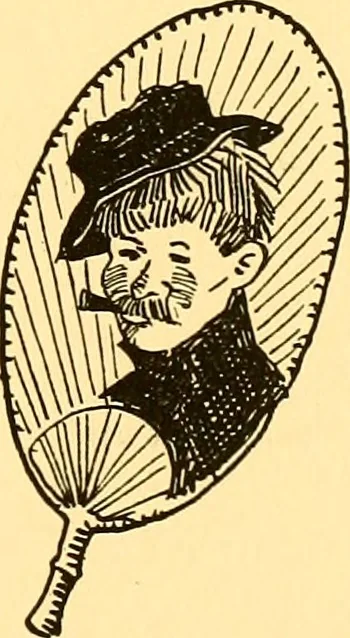 An illustration from Bird Center cartoons, a chronicle of social happenings at Bird Center, Illinois; pictures and text, 1904, leaf 34
