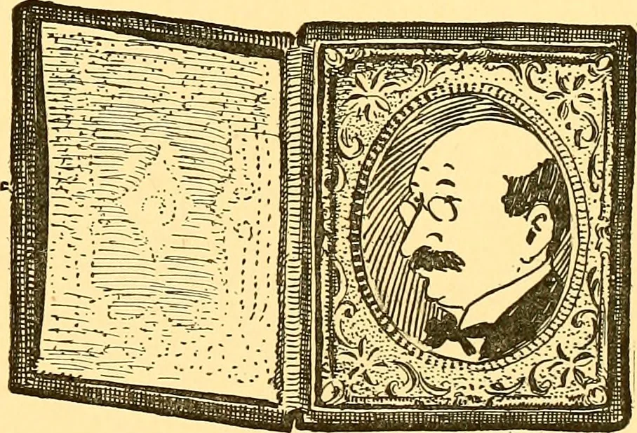 An illustration from Bird Center cartoons, a chronicle of social happenings at Bird Center, Illinois; pictures and text, 1904, leaf 38