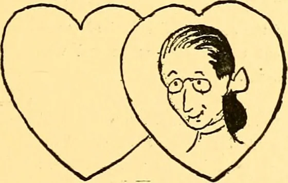 An illustration from Bird Center cartoons, a chronicle of social happenings at Bird Center, Illinois; pictures and text, 1904, leaf 46