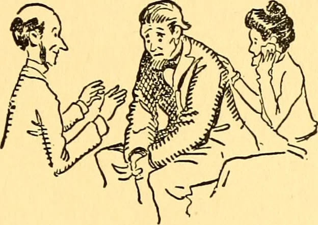 An illustration from Bird Center cartoons, a chronicle of social happenings at Bird Center, Illinois; pictures and text, 1904, leaf 52