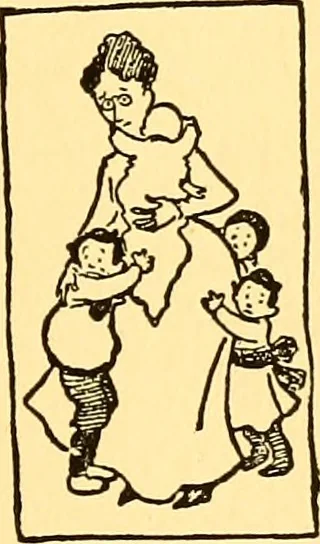 An illustration from Bird Center cartoons, a chronicle of social happenings at Bird Center, Illinois; pictures and text, 1904, leaf 58
