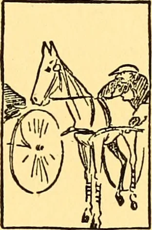 An illustration from Bird Center cartoons, a chronicle of social happenings at Bird Center, Illinois; pictures and text, 1904, leaf 70