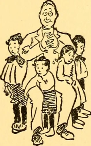 An illustration from Bird Center cartoons, a chronicle of social happenings at Bird Center, Illinois; pictures and text, 1904, leaf 76