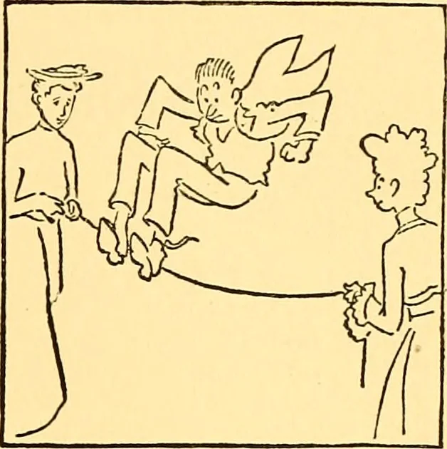 An illustration from Bird Center cartoons, a chronicle of social happenings at Bird Center, Illinois; pictures and text, 1904, leaf 82