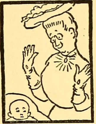 An illustration from Bird Center cartoons, a chronicle of social happenings at Bird Center, Illinois; pictures and text, 1904, leaf 88