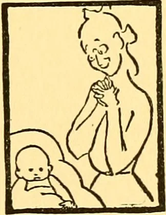 An illustration from Bird Center cartoons, a chronicle of social happenings at Bird Center, Illinois; pictures and text, 1904, leaf 88