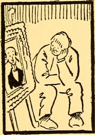 An illustration from Bird Center cartoons, a chronicle of social happenings at Bird Center, Illinois; pictures and text, 1904, leaf 94