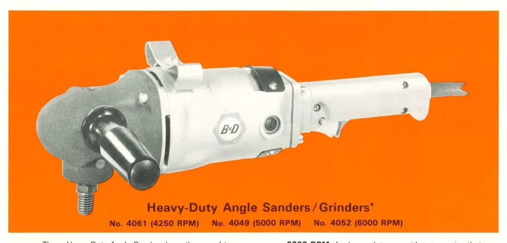 An illustration from Black & Decker Angle Sanders 1976, 1976, leaf 3