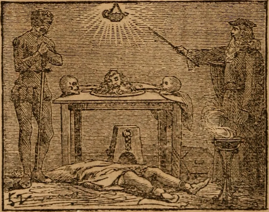 An illustration from The black art fully exposed and laid bare .., 1875, leaf 15