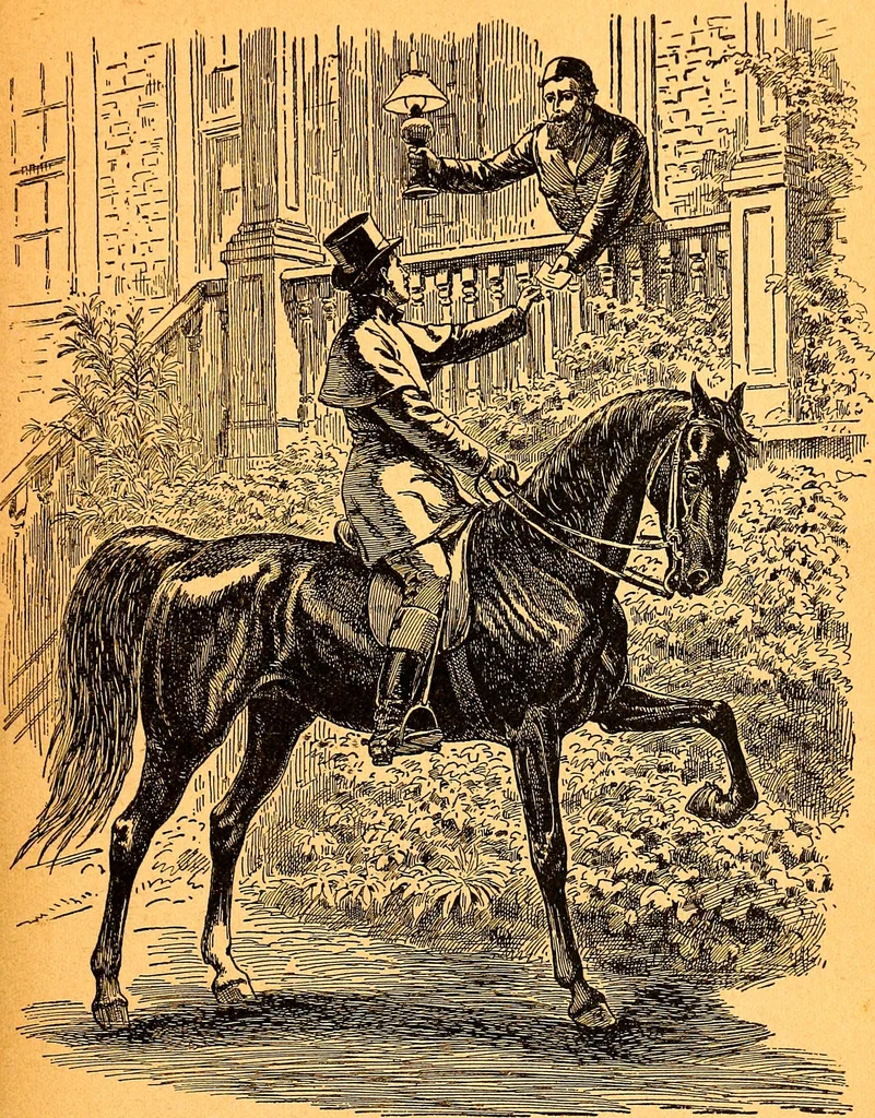 An illustration from Black Beauty : the autobiography of a horse, 1870, leaf 26