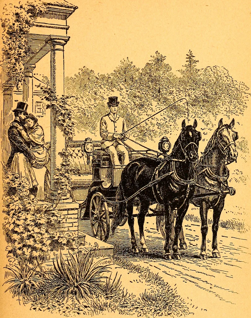 An illustration from Black Beauty : the autobiography of a horse, 1870, leaf 30