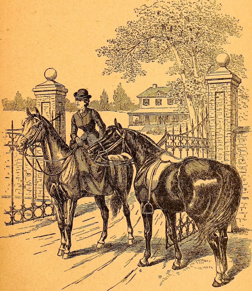 An illustration from Black Beauty : the autobiography of a horse, 1870, leaf 34