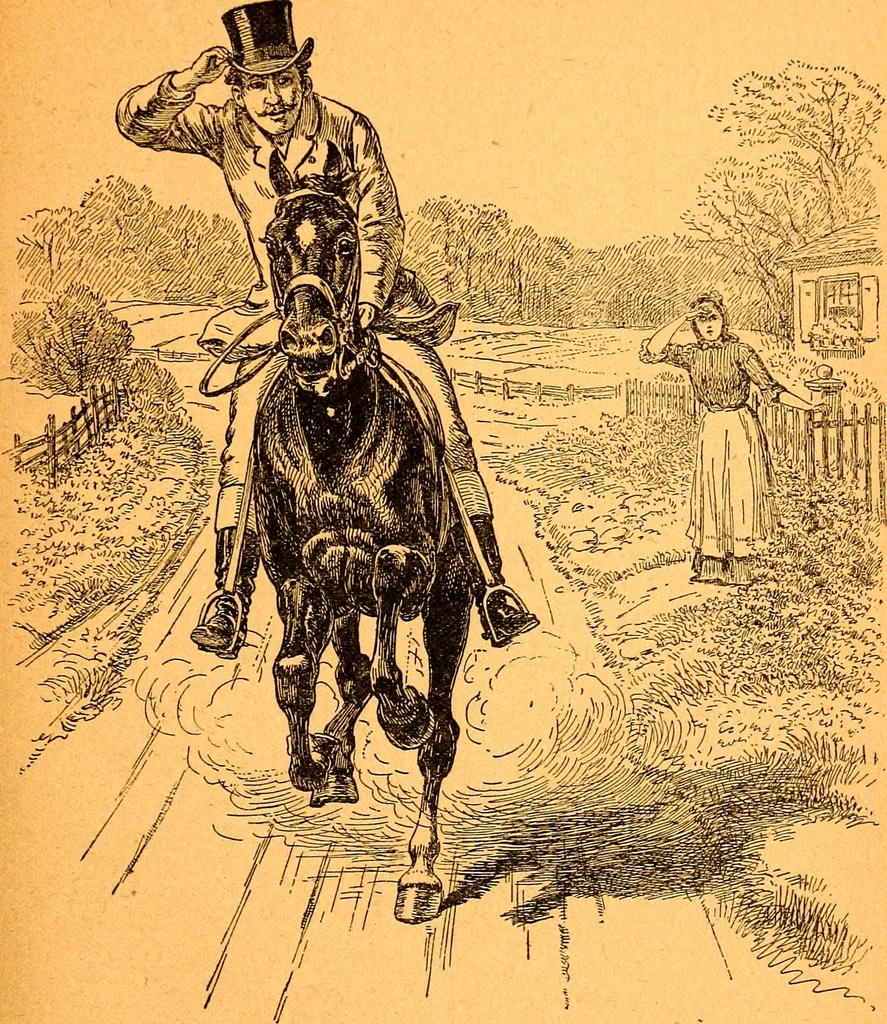 An illustration from Black Beauty : the autobiography of a horse, 1870, leaf 38