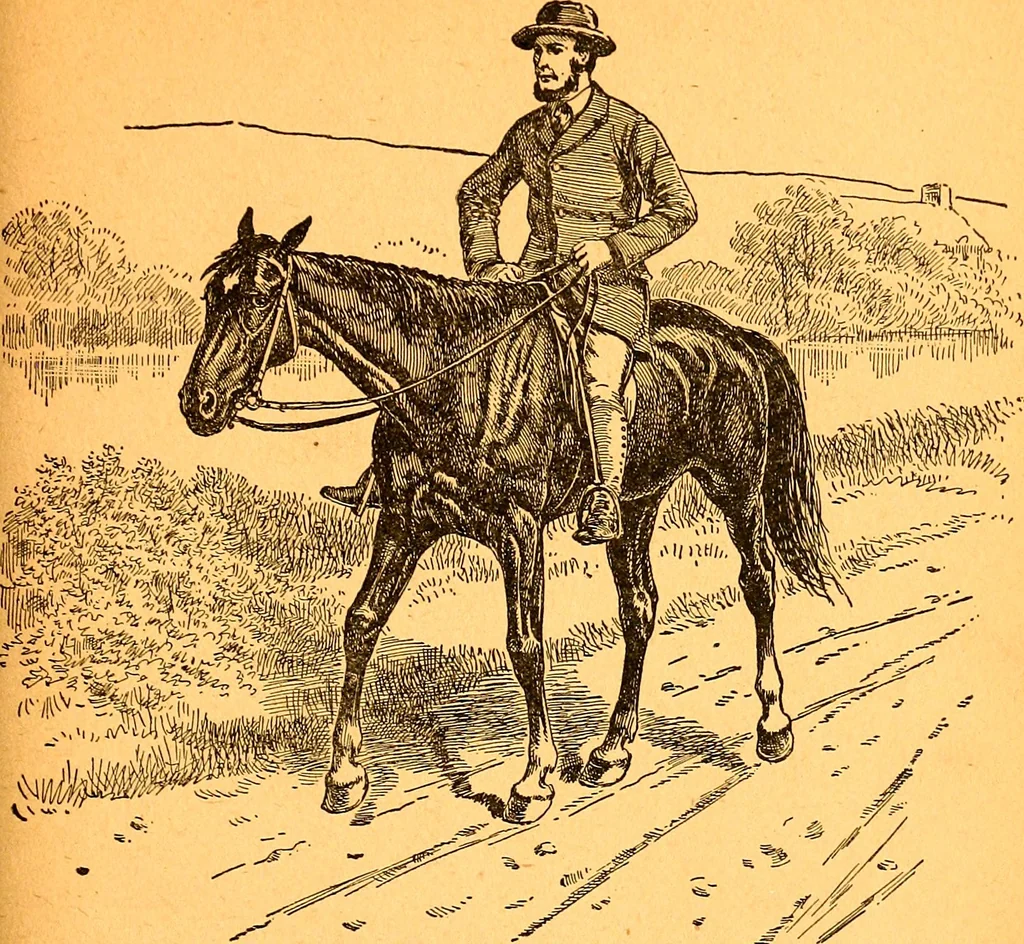 An illustration from Black Beauty : the autobiography of a horse, 1870, leaf 48