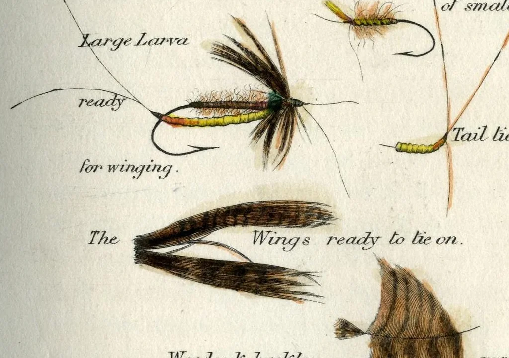 An illustration from Blacker's art of fly making, &c.; 1855, 1855, leaf 102