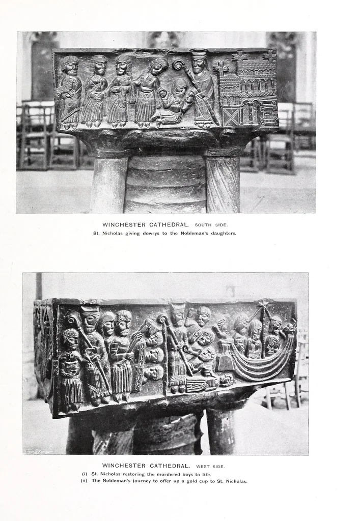 An illustration from Black Tournai fonts in England, the group of seven late Norman fonts from Belgium, 1909, leaf 19
