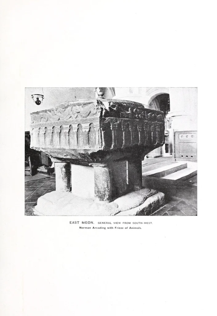 An illustration from Black Tournai fonts in England, the group of seven late Norman fonts from Belgium, 1909, leaf 33