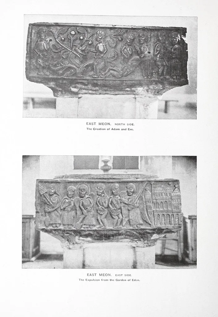 An illustration from Black Tournai fonts in England, the group of seven late Norman fonts from Belgium, 1909, leaf 36