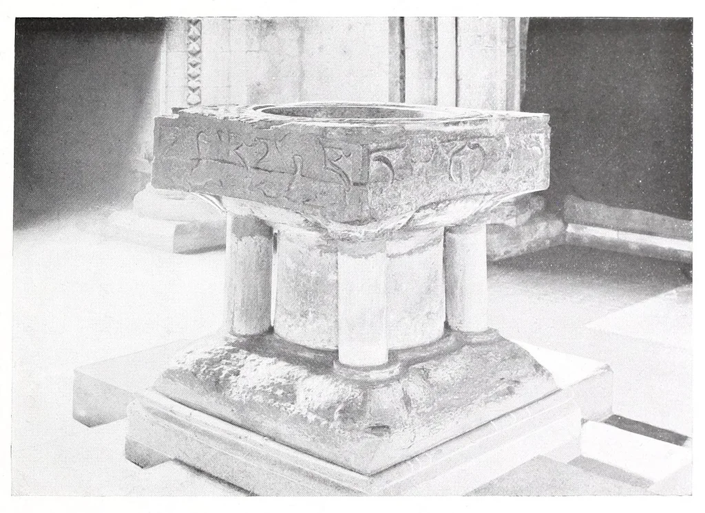 An illustration from Black Tournai fonts in England, the group of seven late Norman fonts from Belgium, 1909, leaf 51