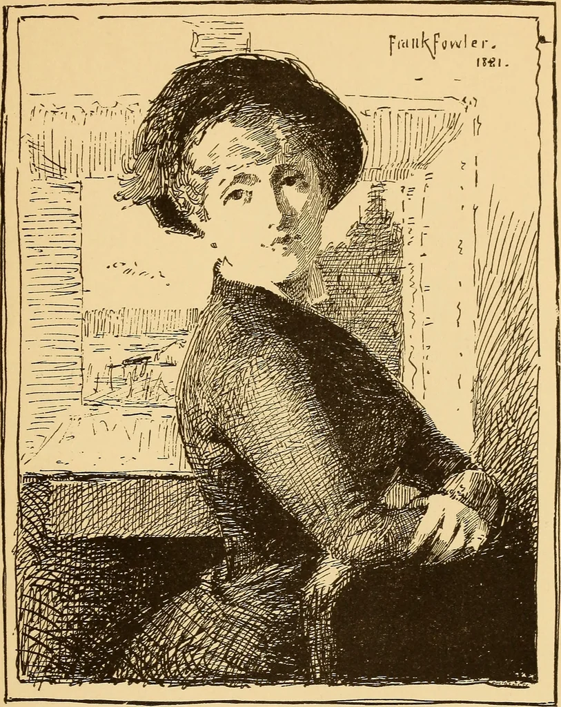 An illustration from Black and white exhibition of the Salmagundi Sketch Club : held at the galleries of the National Academy of Design ..., open from Dec. 1st to 21st, inclusive, 1881, leaf 36