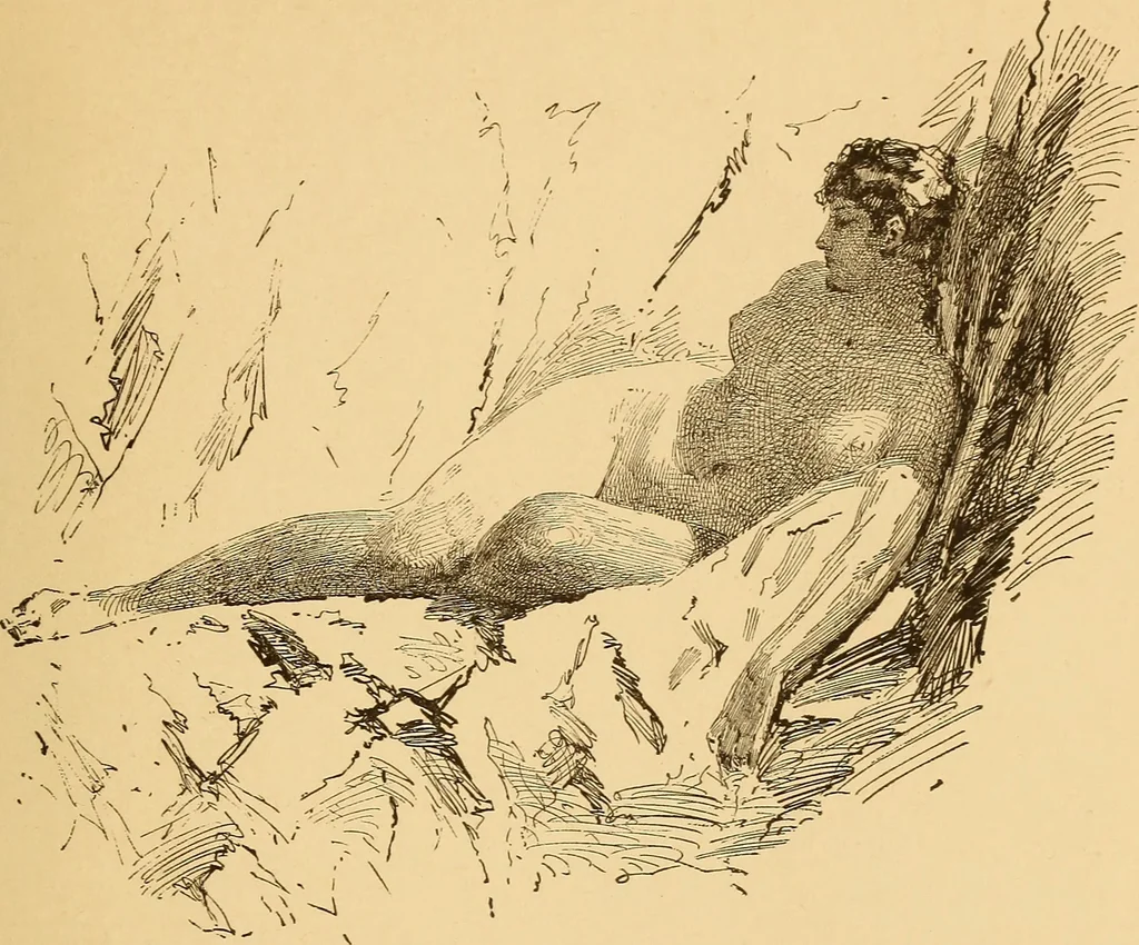 An illustration from Black and white exhibition of the Salmagundi Sketch Club : held at the galleries of the National Academy of Design ..., open from Dec. 1st to 21st, inclusive, 1881, leaf 40