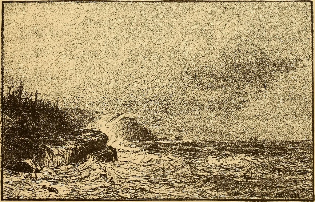 An illustration from Black and white exhibition of the Salmagundi Sketch Club : held at the galleries of the National Academy of Design ..., open from Dec. 1st to 21st, inclusive, 1881, leaf 40