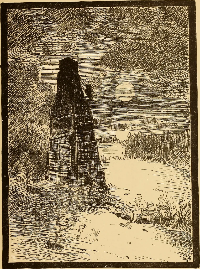 An illustration from Black and white exhibition of the Salmagundi Sketch Club : held at the galleries of the National Academy of Design ..., open from Dec. 1st to 21st, inclusive, 1881, leaf 60