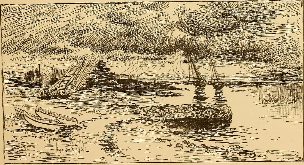 An illustration from Black and white exhibition of the Salmagundi Sketch Club : held at the galleries of the National Academy of Design ..., open from Dec. 1st to 21st, inclusive, 1881, leaf 64