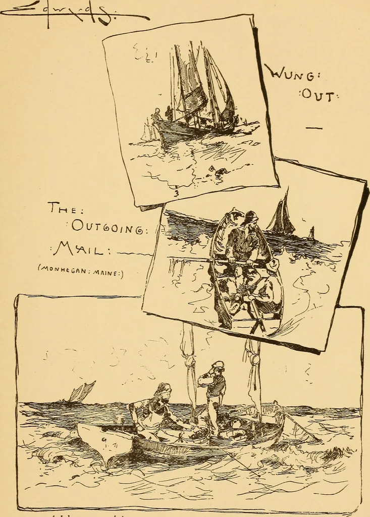 An illustration from Black and white exhibition of the Salmagundi Sketch Club : held at the galleries of the National Academy of Design ..., open from Dec. 1st to 21st, inclusive, 1881, leaf 8